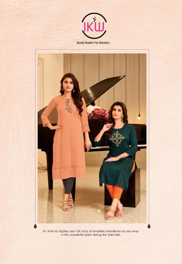 Ikw Pearl Vol 2 Viscose Silk Designer Exclusive kurti Collection